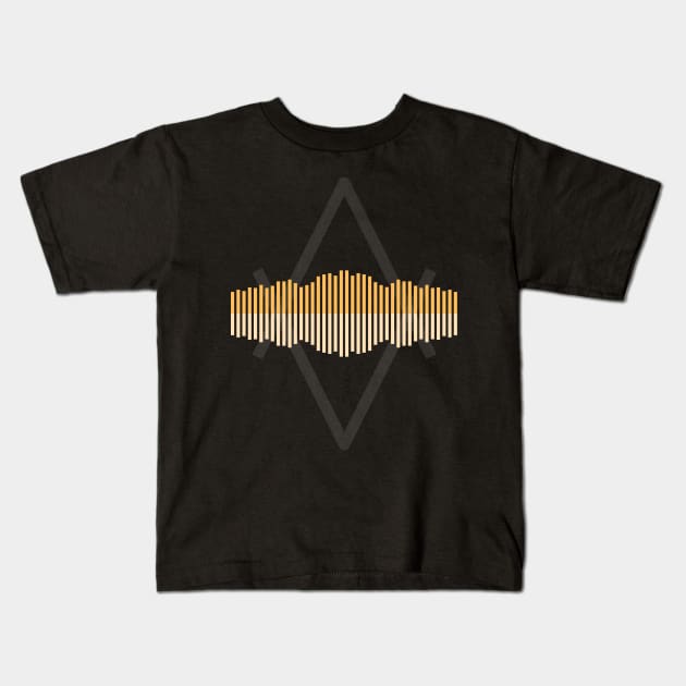 Music waves Kids T-Shirt by aykutirhan